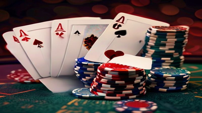 Minh hoạ cách tính outs và pot odds trong poker Texas Hold'em tại VAN88